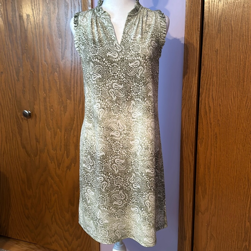 Michael by Michael Kors size small green and white dress.